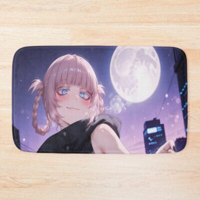Call Of The Night Nazuna In Night Bath Mat