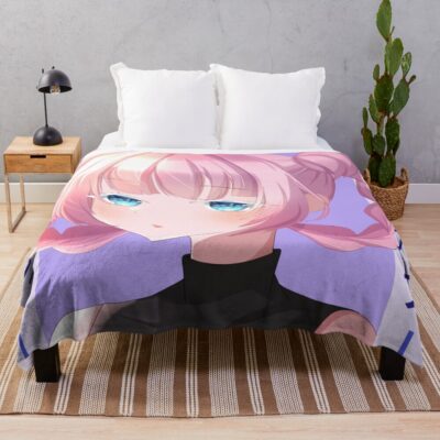 Cute Nazuna Call Of The Night Throw Blanket