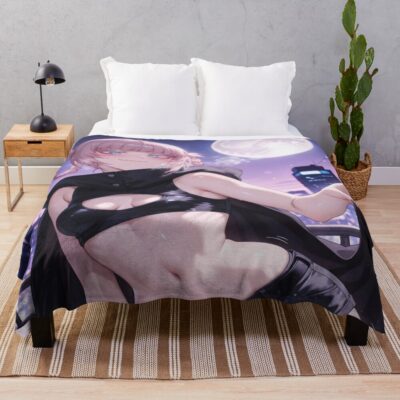 Call Of The Night Nazuna Slay Throw Blanket