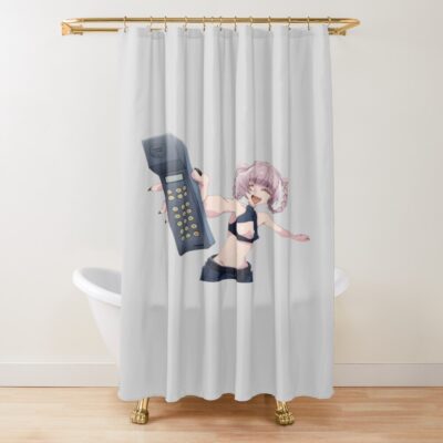 Call Of The Night Nazuna With Phone Shower Curtain