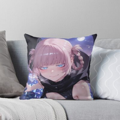 Nazuna Call Of The Night Moonlight Throw Pillow