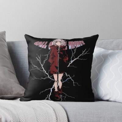 Call Of The Night Nazuna Red Throw Pillow