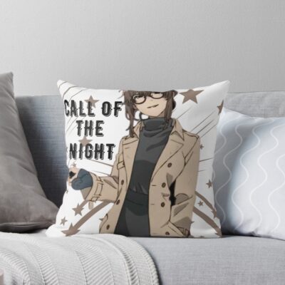 Call Of The Night Anko Throw Pillow