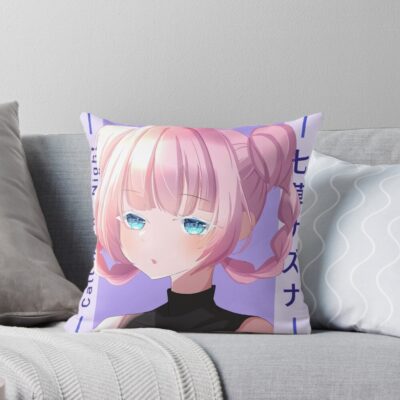 Cute Nazuna Call Of The Night Throw Pillow